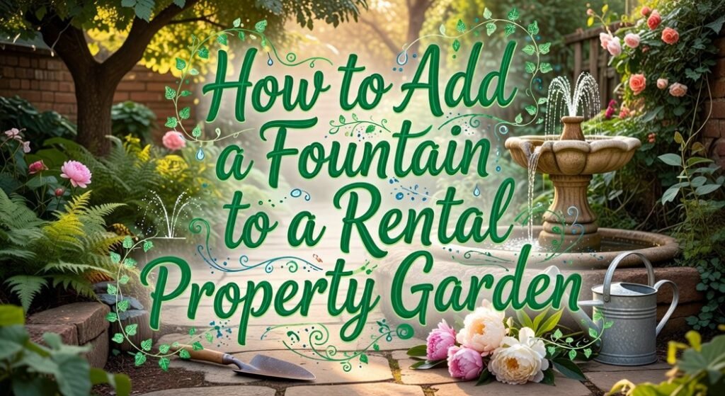 add fountain rental garden