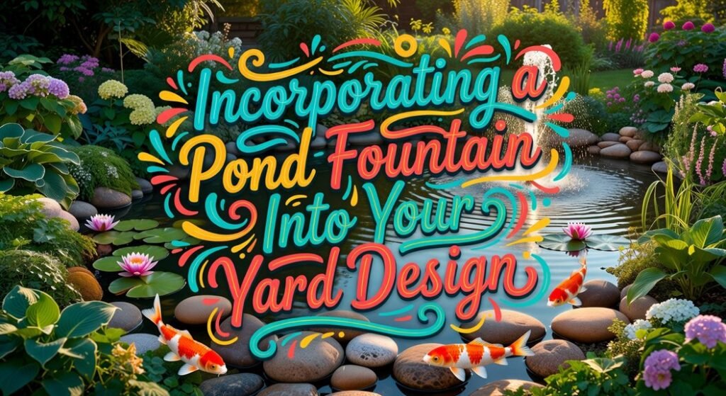 add pond fountain yard