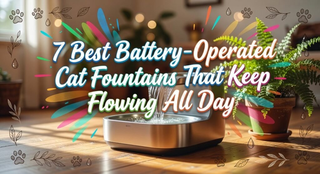 all day battery powered fountains