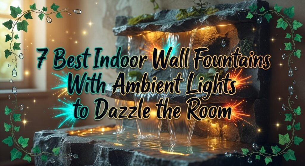 ambient lit indoor fountains