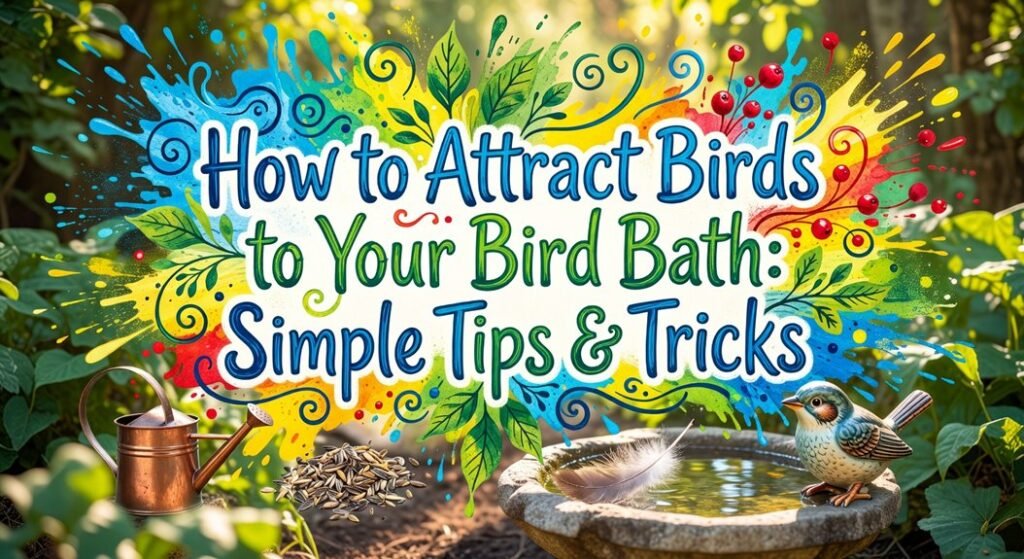 attract birds simple tips