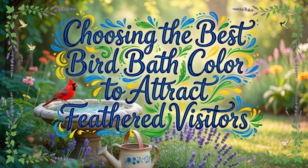 attract birds with color