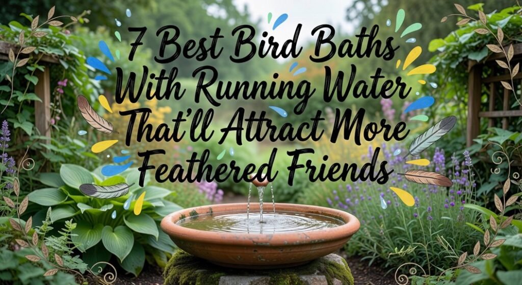 attractive running water birdbaths