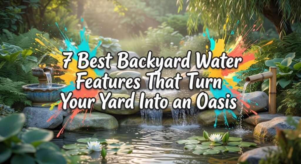 backyard oasis water features