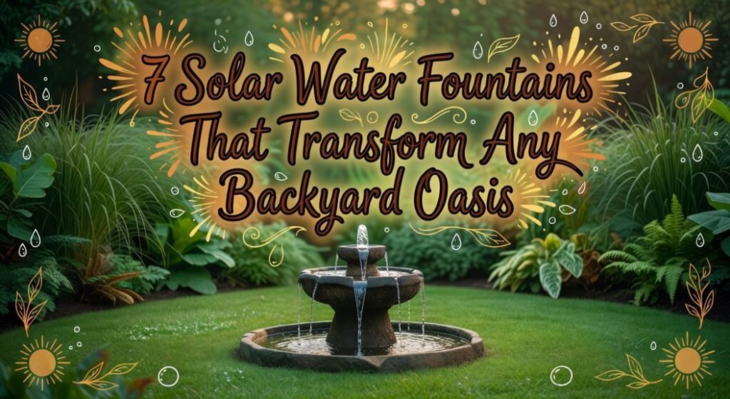 backyard solar fountain options