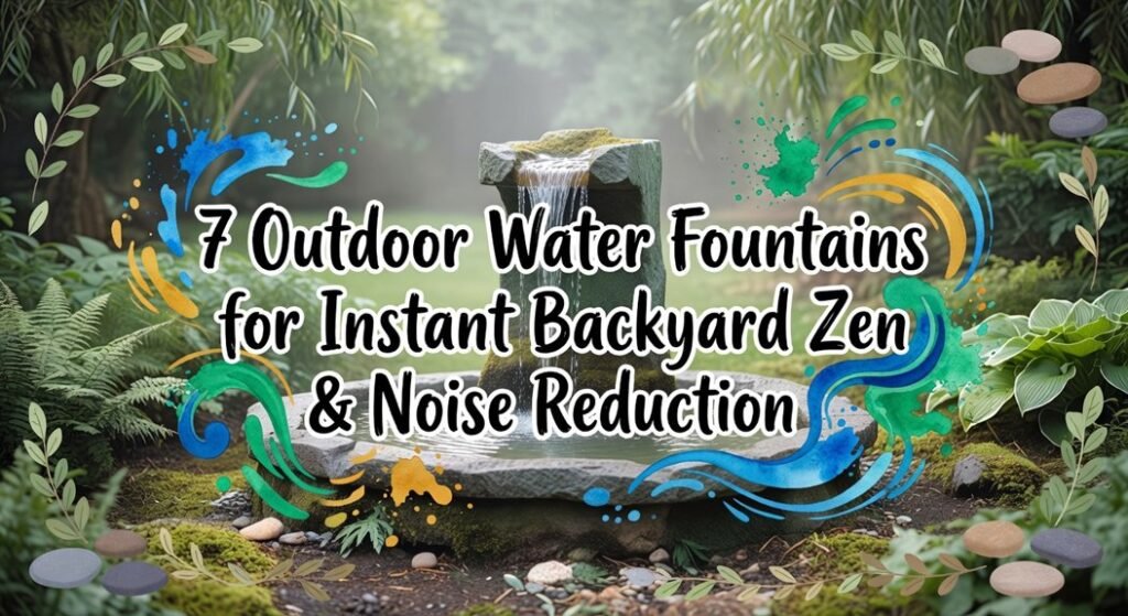 backyard zen water fountains
