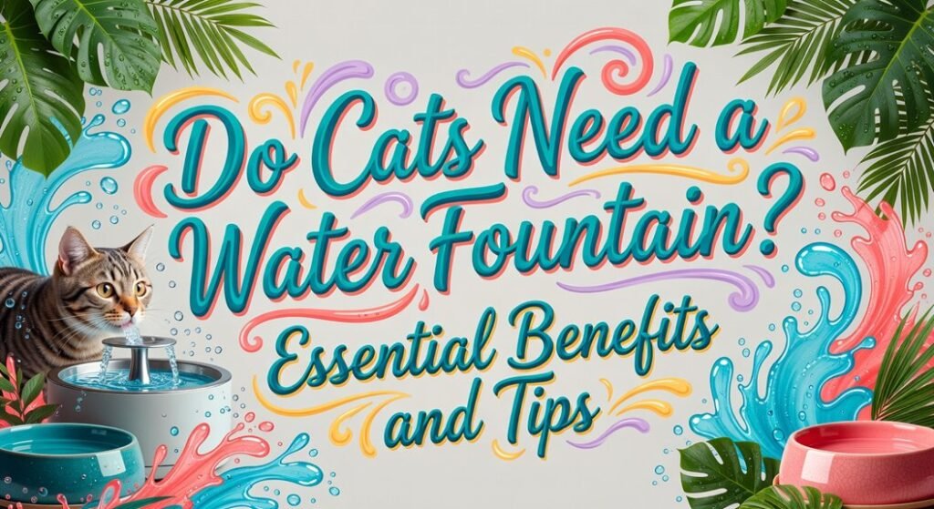 benefits water fountain cats