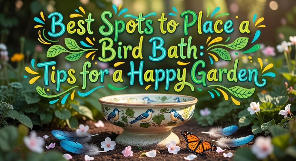 best bird bath locations