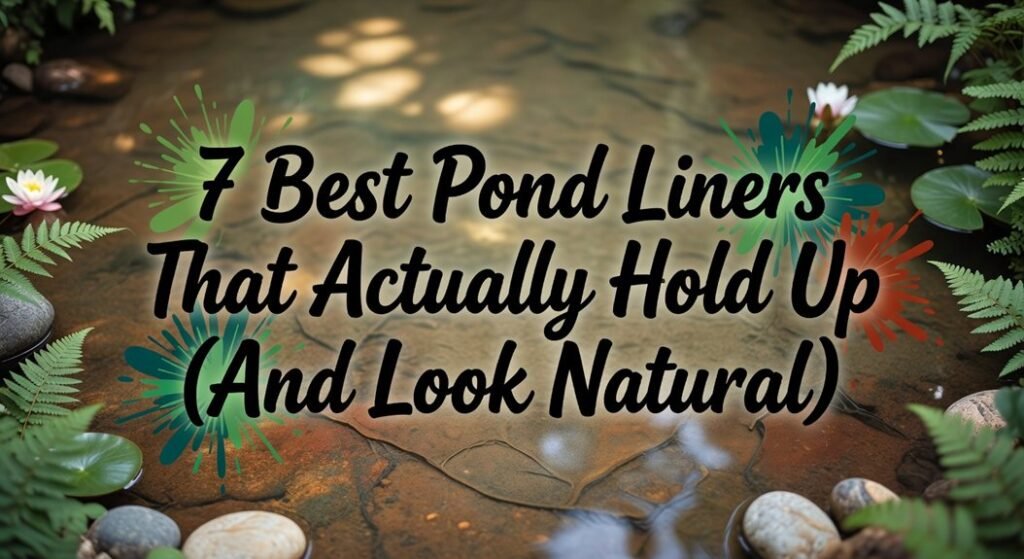best natural pond liners