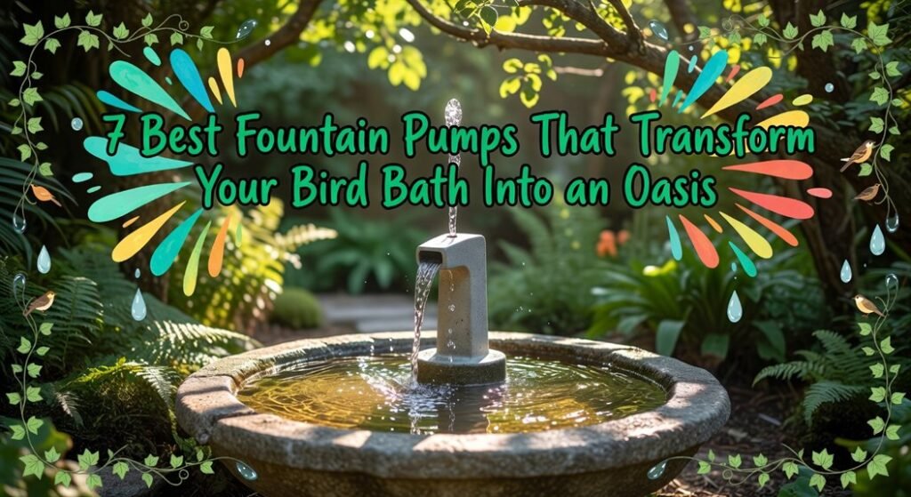 bird bath fountain pumps