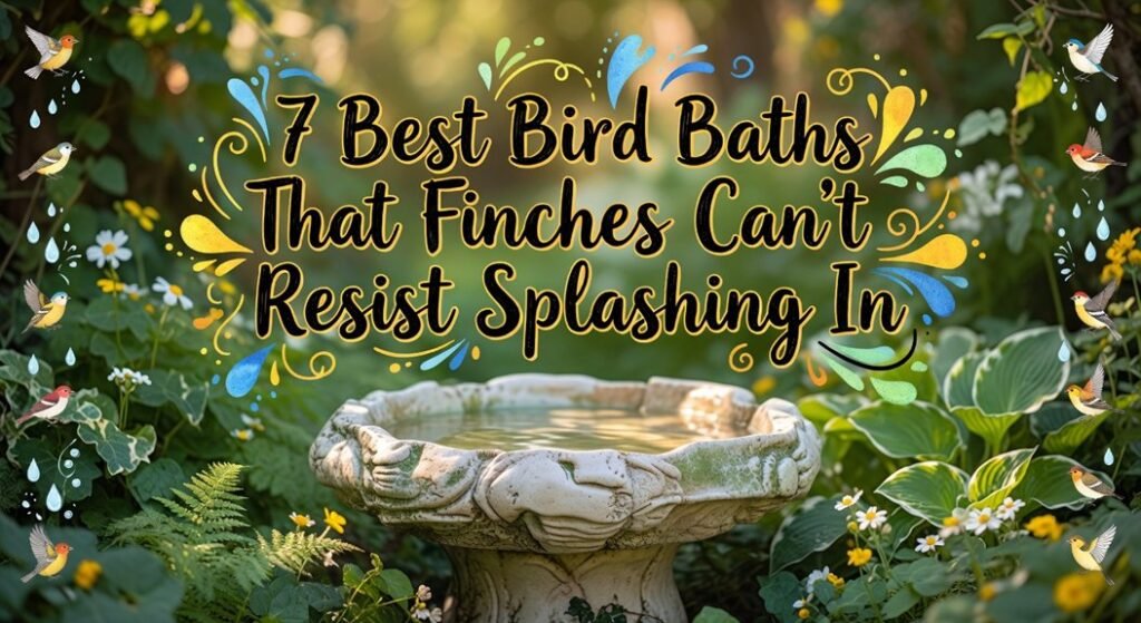 bird baths attracting finches