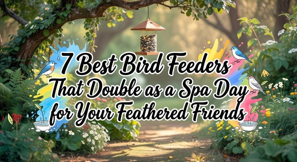 bird spa feeder ideas