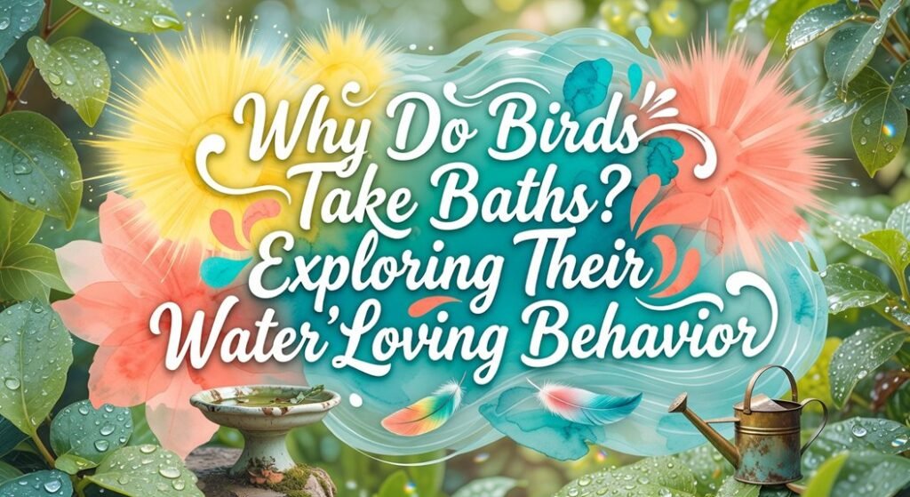 birds bathe to stay clean