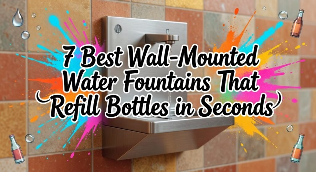 bottle refilling wall fountains