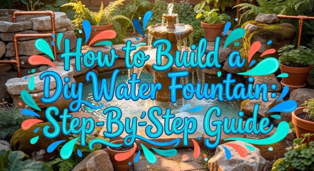build diy water fountain