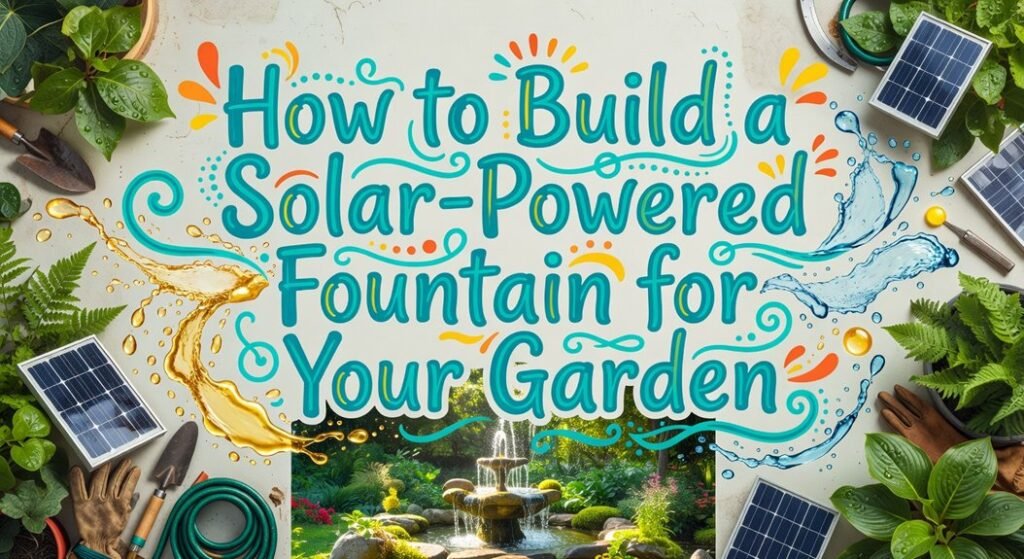 build garden solar fountain