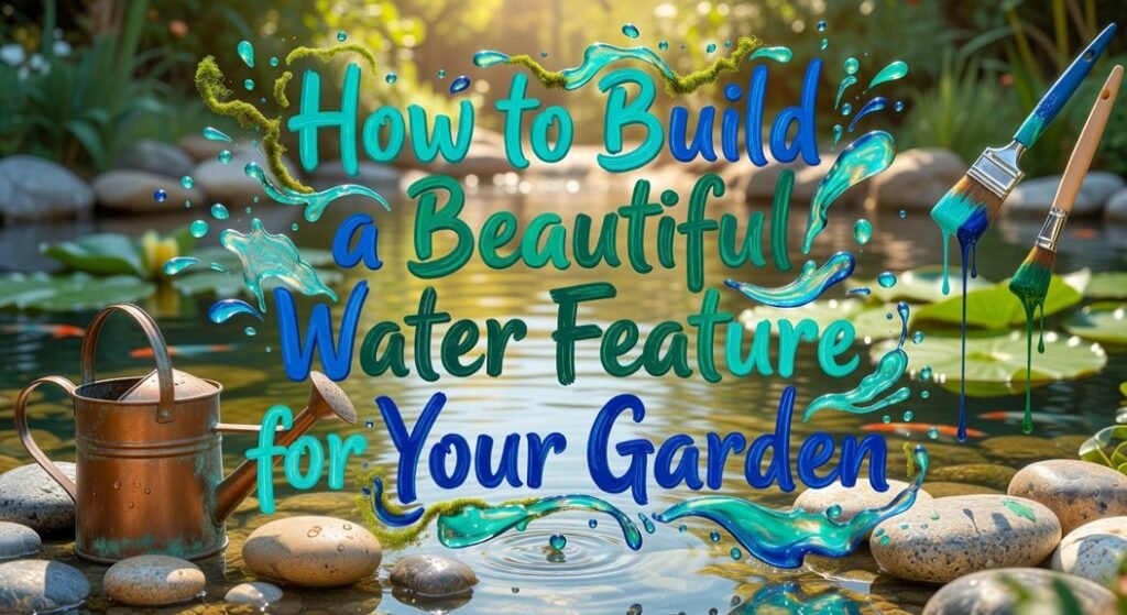 build garden water feature