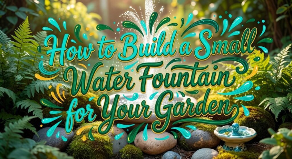 build garden water fountain