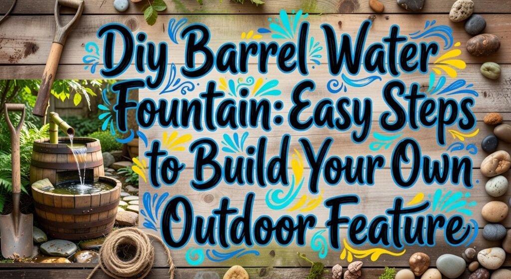 build outdoor barrel fountain