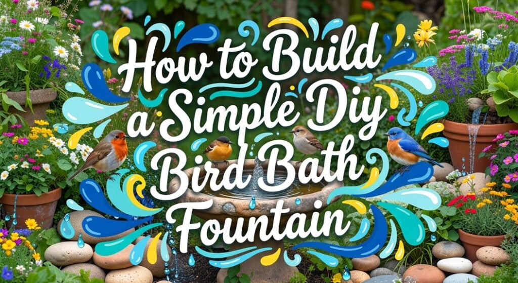 build simple diy fountain