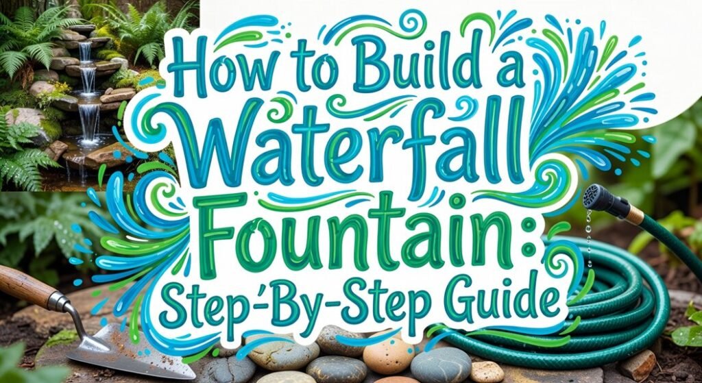 build waterfall fountain steps