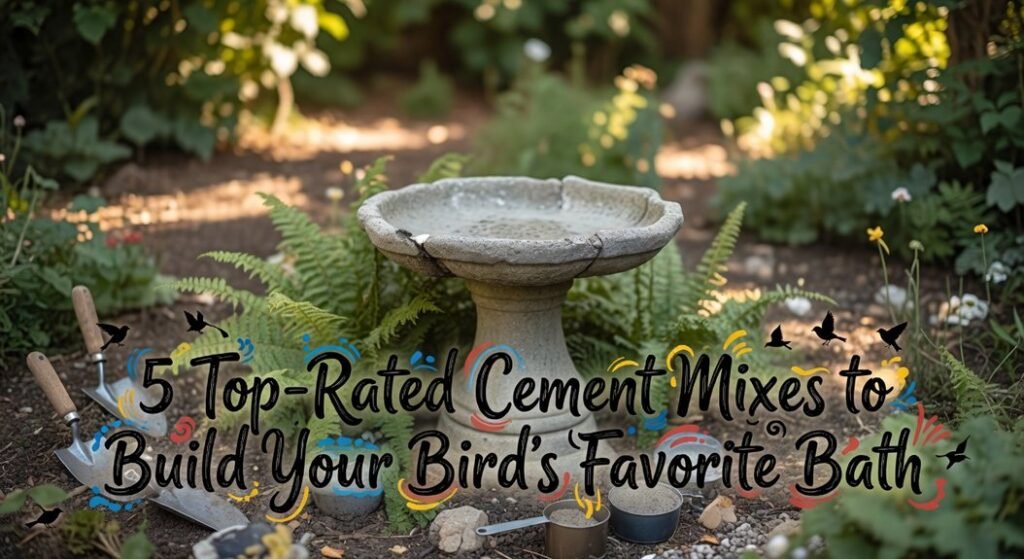 cement for bird baths