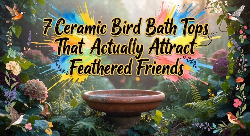 ceramic bird bath selection