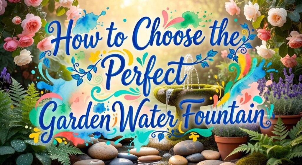choose garden water fountain
