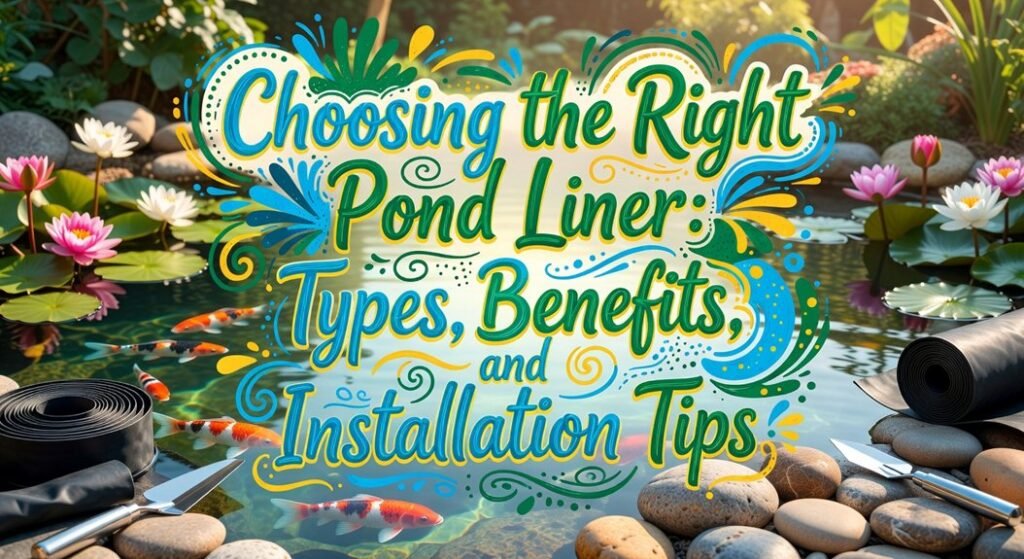 choose install pond liners