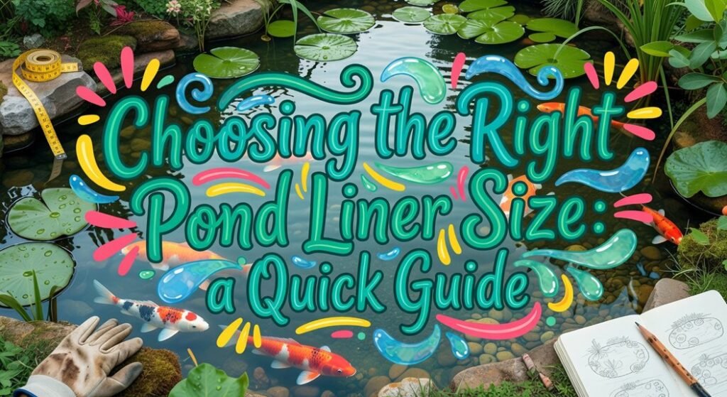 choosing pond liner size
