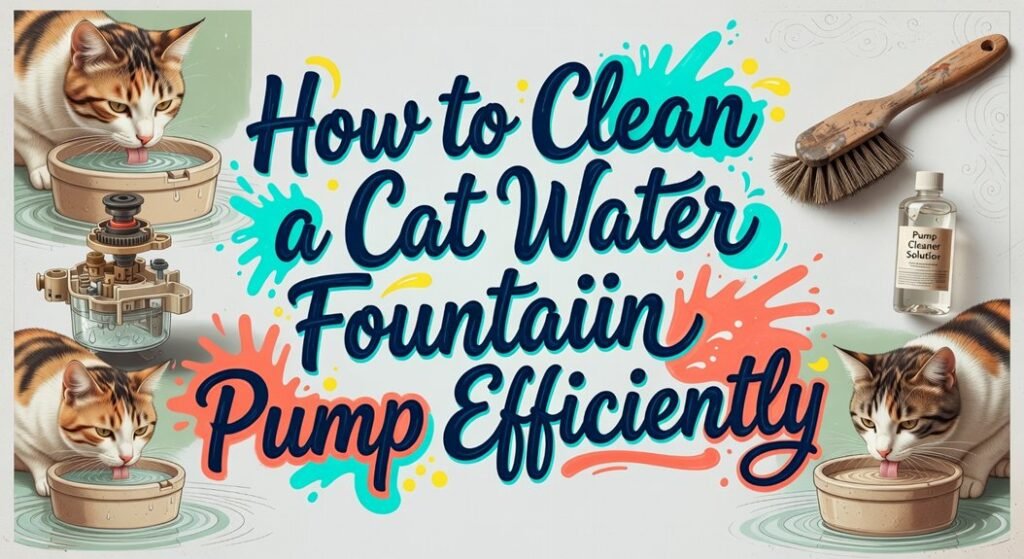 clean cat fountain pump