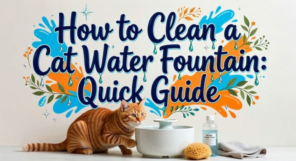 clean cat water fountain