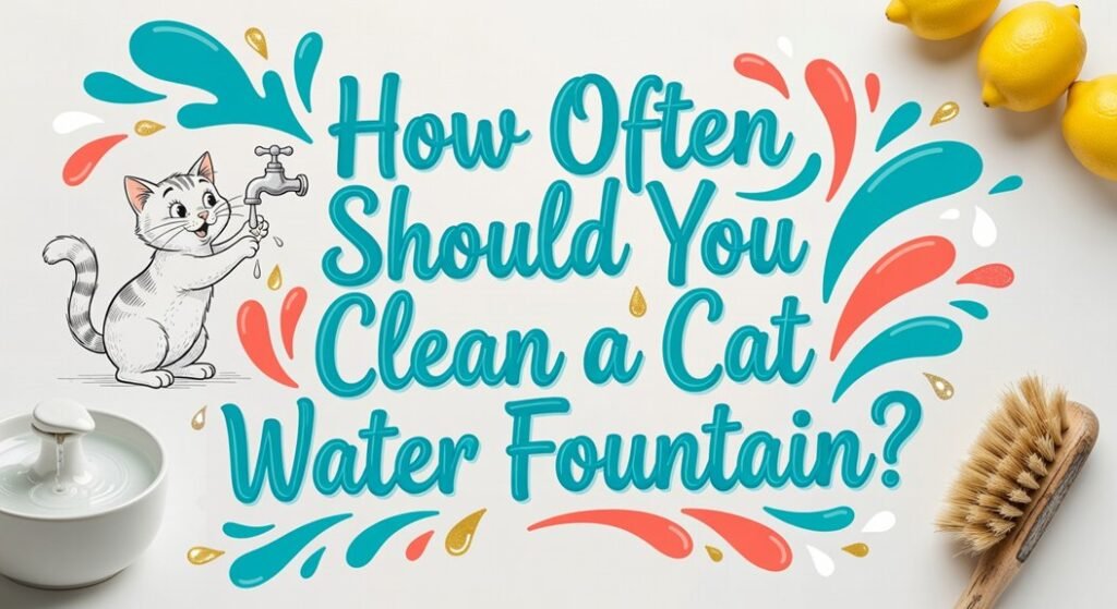clean fountain frequently
