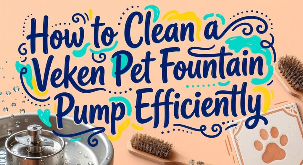 clean fountain pump efficiently