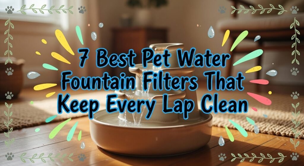 clean pet water fountain filters