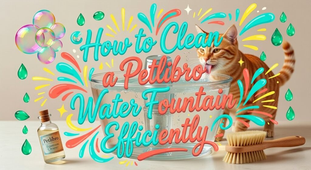 clean water fountain efficiently