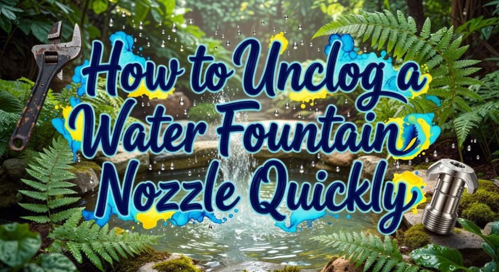 clean water fountain nozzle