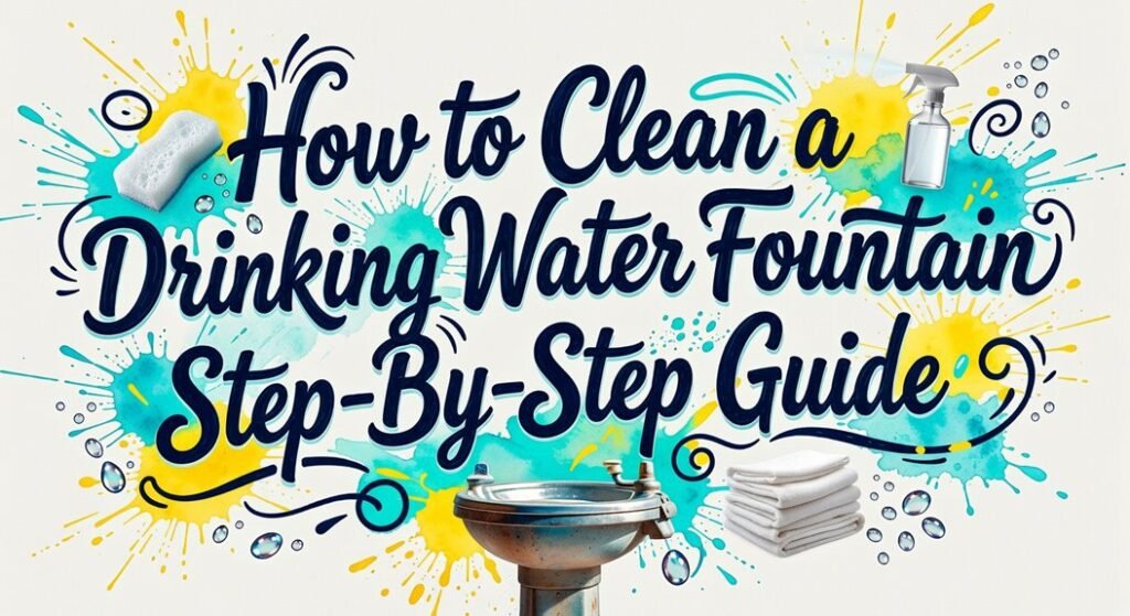clean water fountain steps