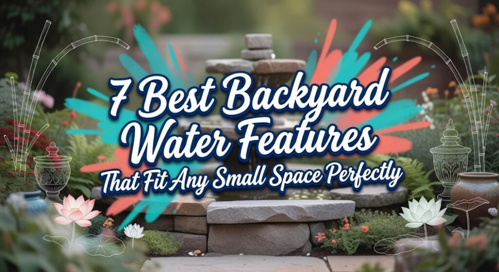 compact outdoor water feature ideas
