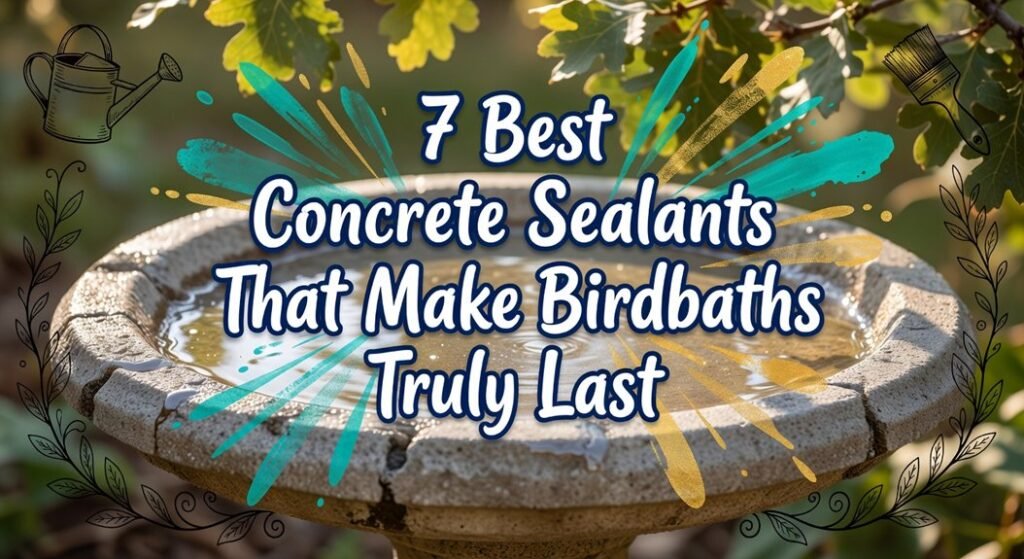 concrete birdbath sealant recommendations