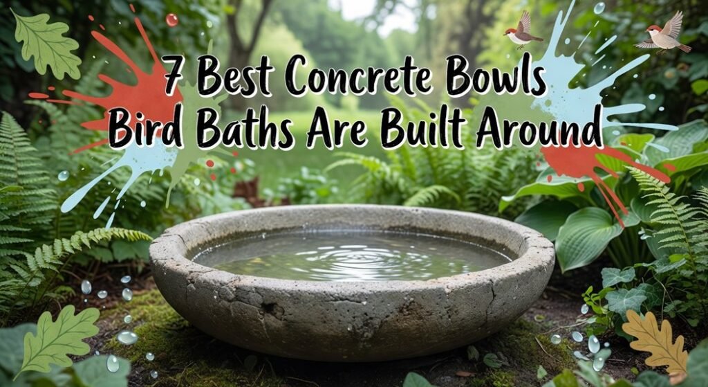 concrete bowl bird baths guide