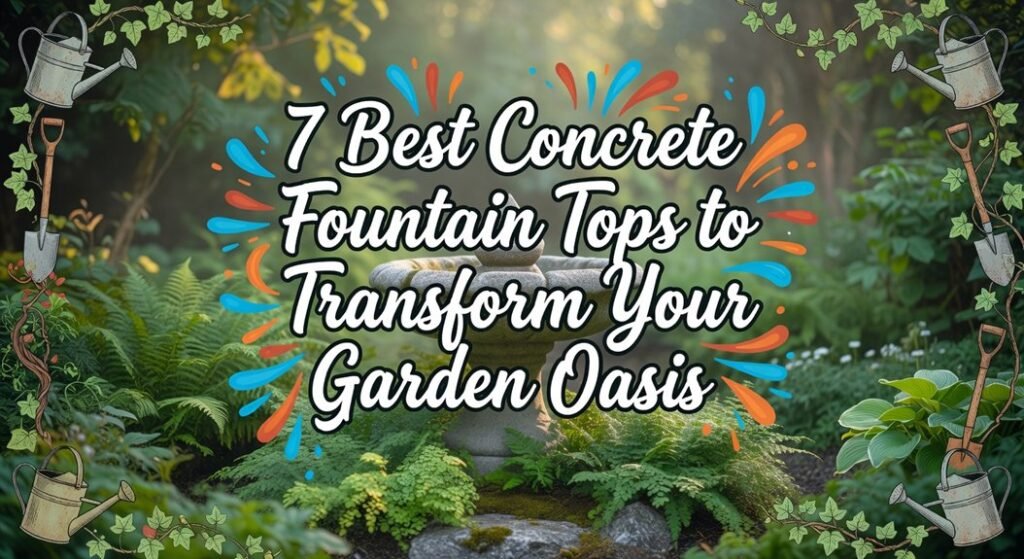 concrete fountain top recommendations
