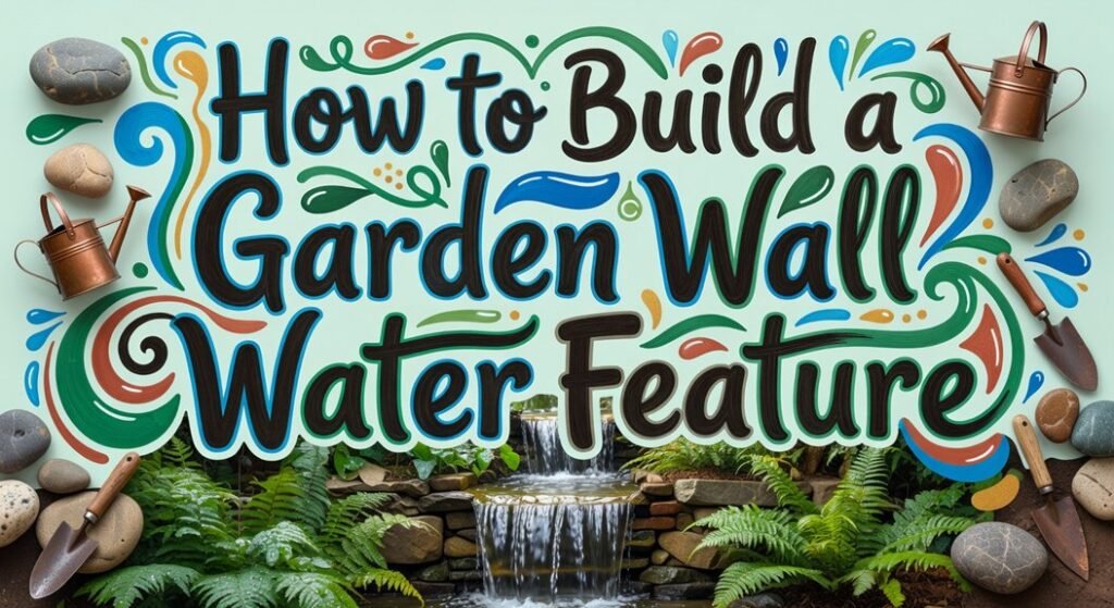 construction guide water feature