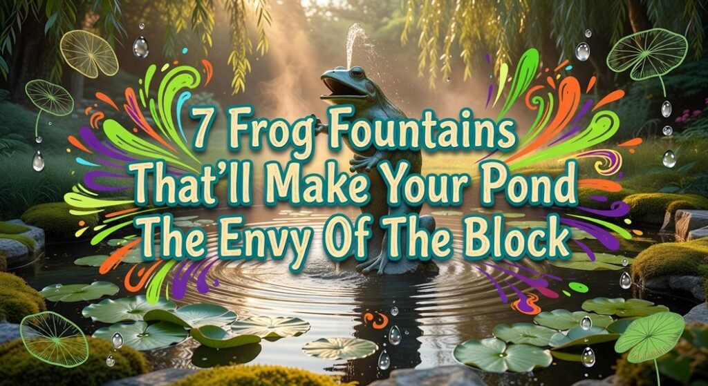 decorating ponds with fountains