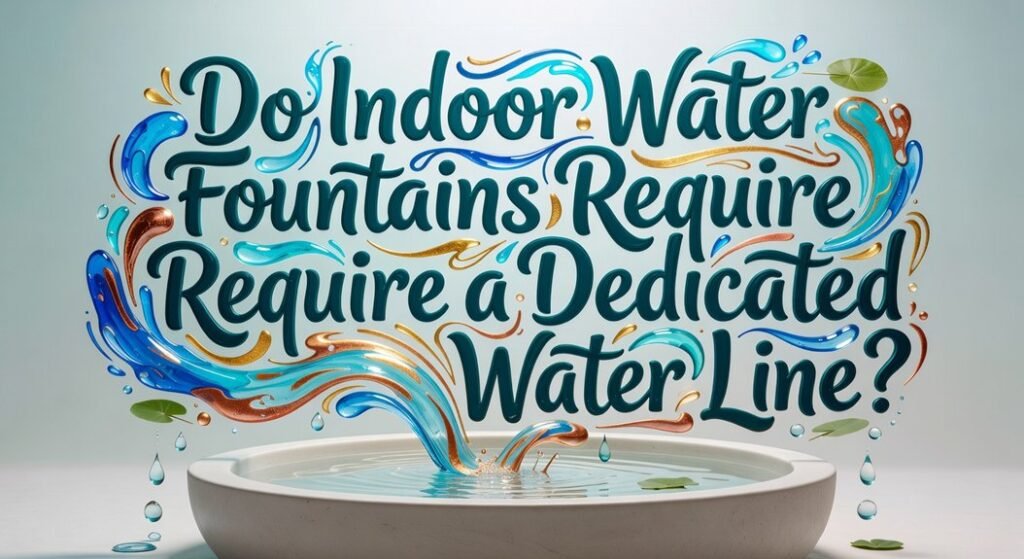 dedicated water line question