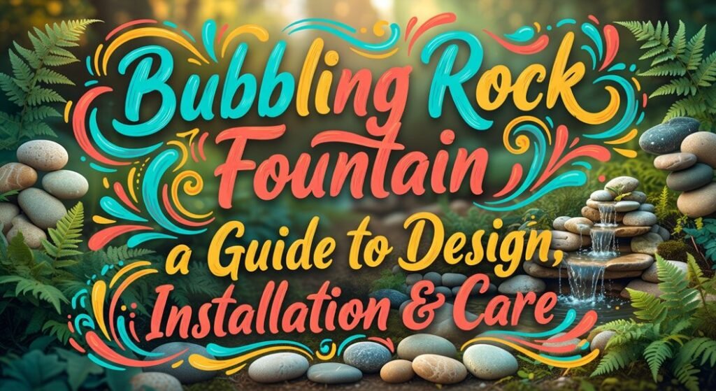 design install care fountain