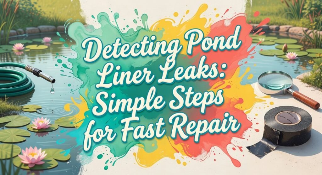 detect pond liner leak