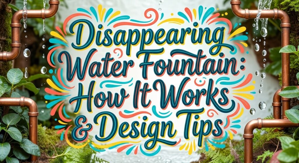 disappearing fountain design tips