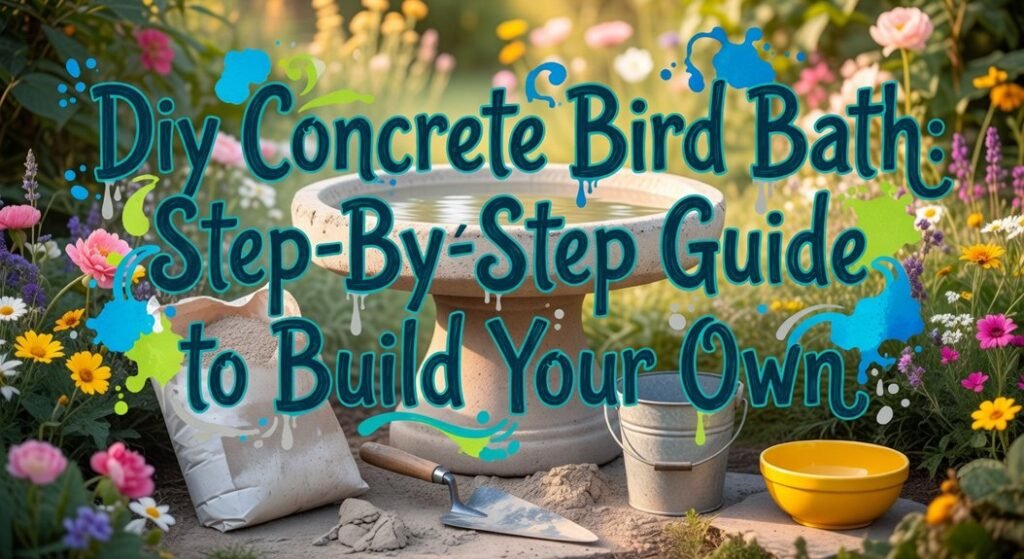 diy concrete bird bath guide
