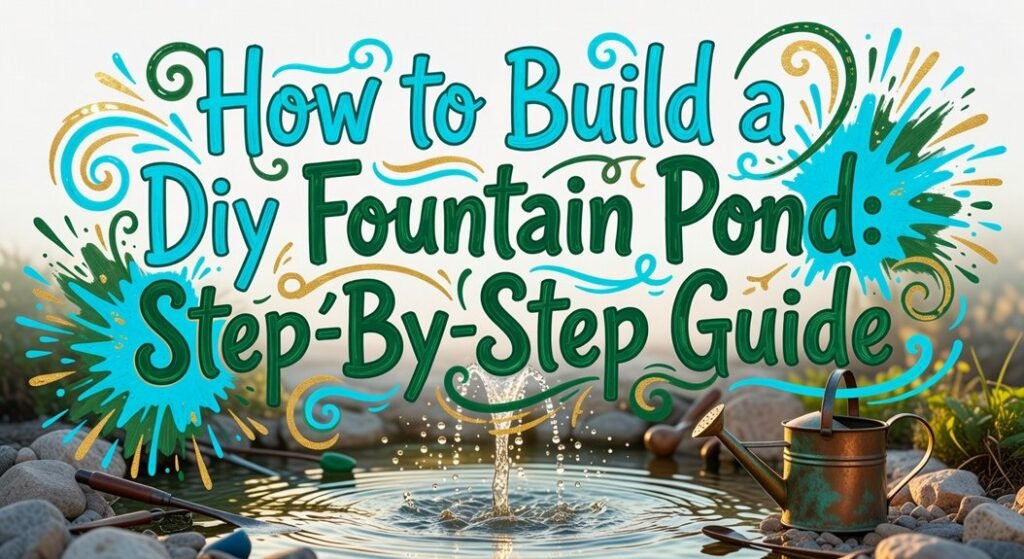 diy fountain pond guide